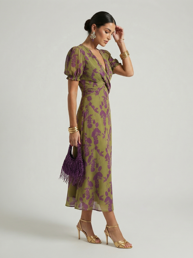 Hanna | Relaxed Floral Midi Dress