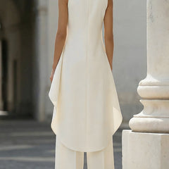 Annabella™ Elegant Drape Long Jumpsuit