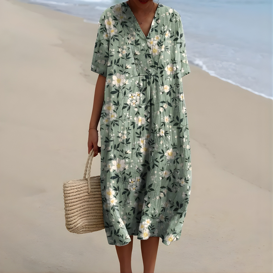 Brittany™ | Elegant Floral Summer Dress