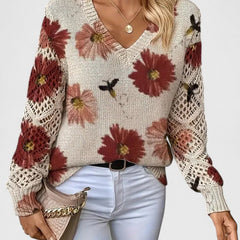Kaiti™ - Elegant Floral Sweater