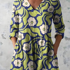 Stephanie | Long Blouse with V-Neck