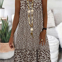 Niana™ Sleeveless Floral V-Neck Dress