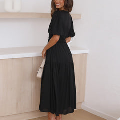 Aurielle™ V-Neck Flow Dress