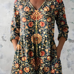 Lilian | Long Blouse with V-Neck