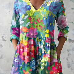 Millie | Long Blouse with V-Neck
