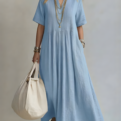Genesis™ Flowing V-Neck Maxi Dress