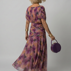 Faye | Off-Shoulder Flow Midi Dress