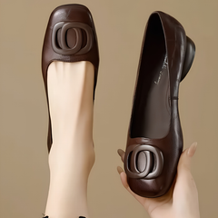 Faith™ Elegant Leather Ballet Flats