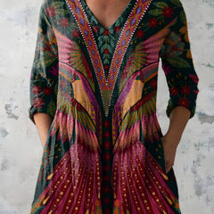 Jayla | Long Blouse with V-Neck