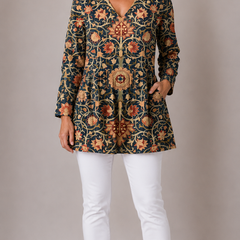 Lilian | Long Blouse with V-Neck