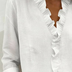 Lottie™ Ruffle V-Neck Blouse