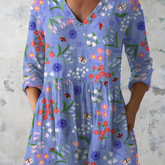 Josie | Long Blouse with V-Neck