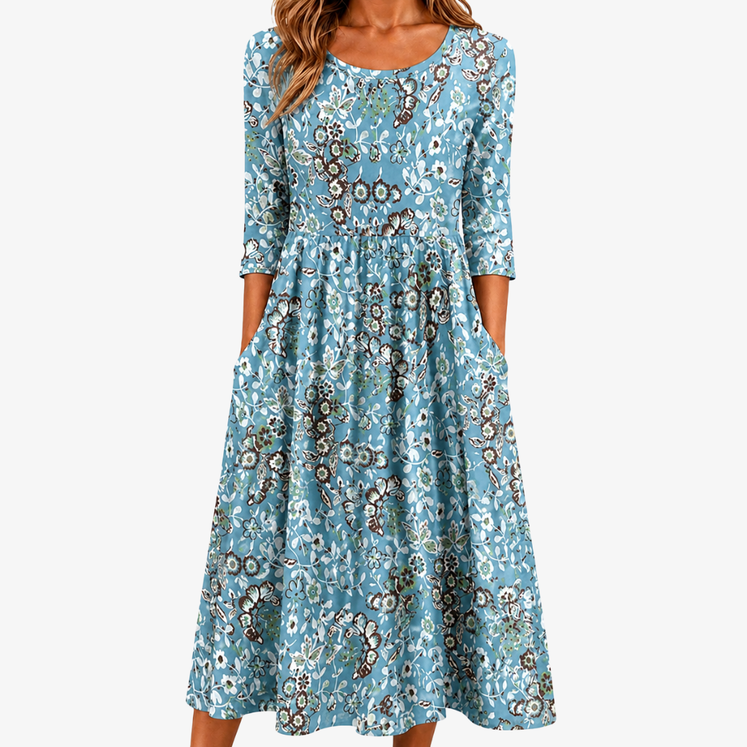 Marina | Floral Pocket Maxi Dress