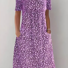 Qahira™  Casual Round Neck Dress