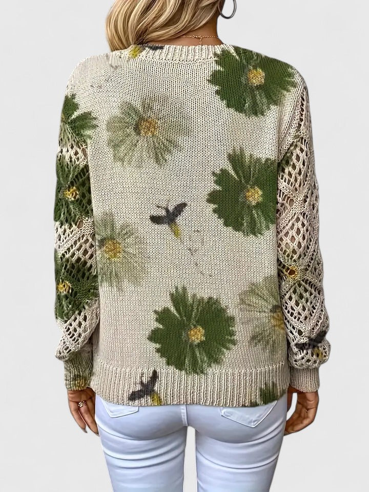 Kaiti™ - Elegant Floral Sweater