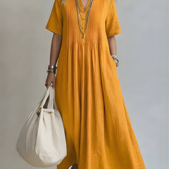 Genesis™ Flowing V-Neck Maxi Dress