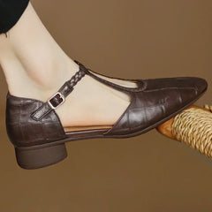 Anthea™ Elegant Braided Leather Shoes