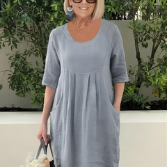 Elicia™  Relaxed Fit Dress With Pockets