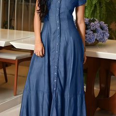 Lakelyn | Long Denim Dress