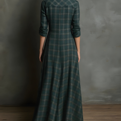 Cassandra™ Plaid Maxi Dress