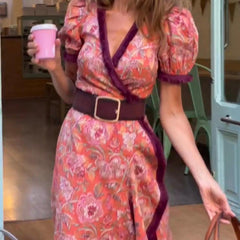 Angel™ Elegant Puff-Sleeve Maxi Dress