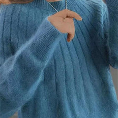 Caitlyn - Stylish Ribbed Knit Sweater