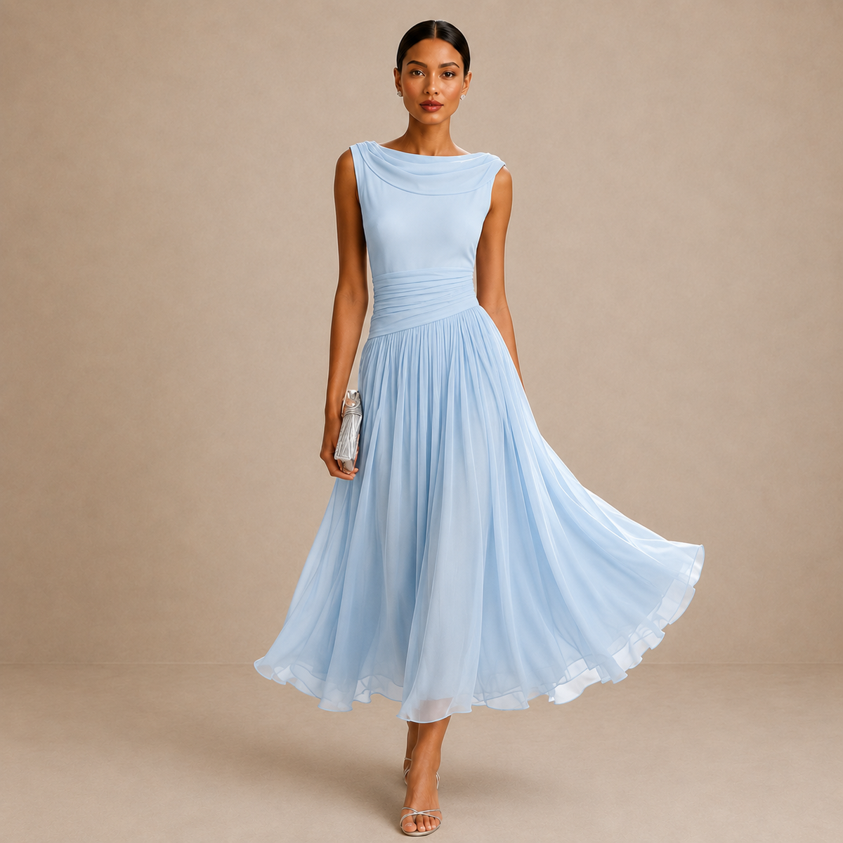 Celestine™ Pleated Midi Dress