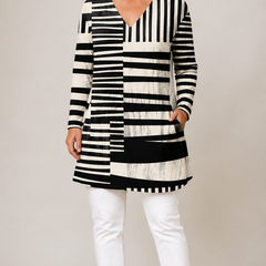 Sienna | Long Blouse with V-Neck