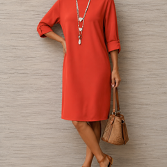 Odette Tummy-Concealing Midi Dress