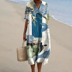 Baylor™ | Fish-Print Summer Dress
