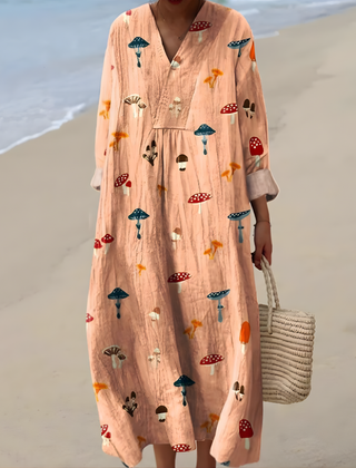 Alianna™ | Mushroom Summer Dress