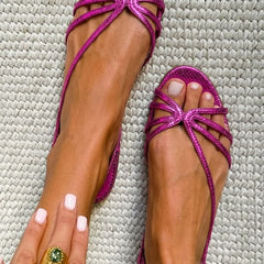 Monroe | Elegant Gold Vintage Sandals