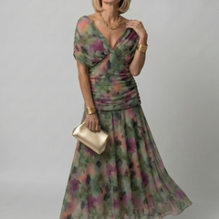 Faye | Off-Shoulder Flow Midi Dress