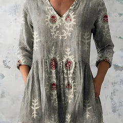 Everly | Long Blouse with V-Neck