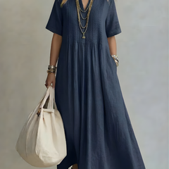 Genesis™ Flowing V-Neck Maxi Dress