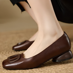 Faith™ Elegant Leather Ballet Flats