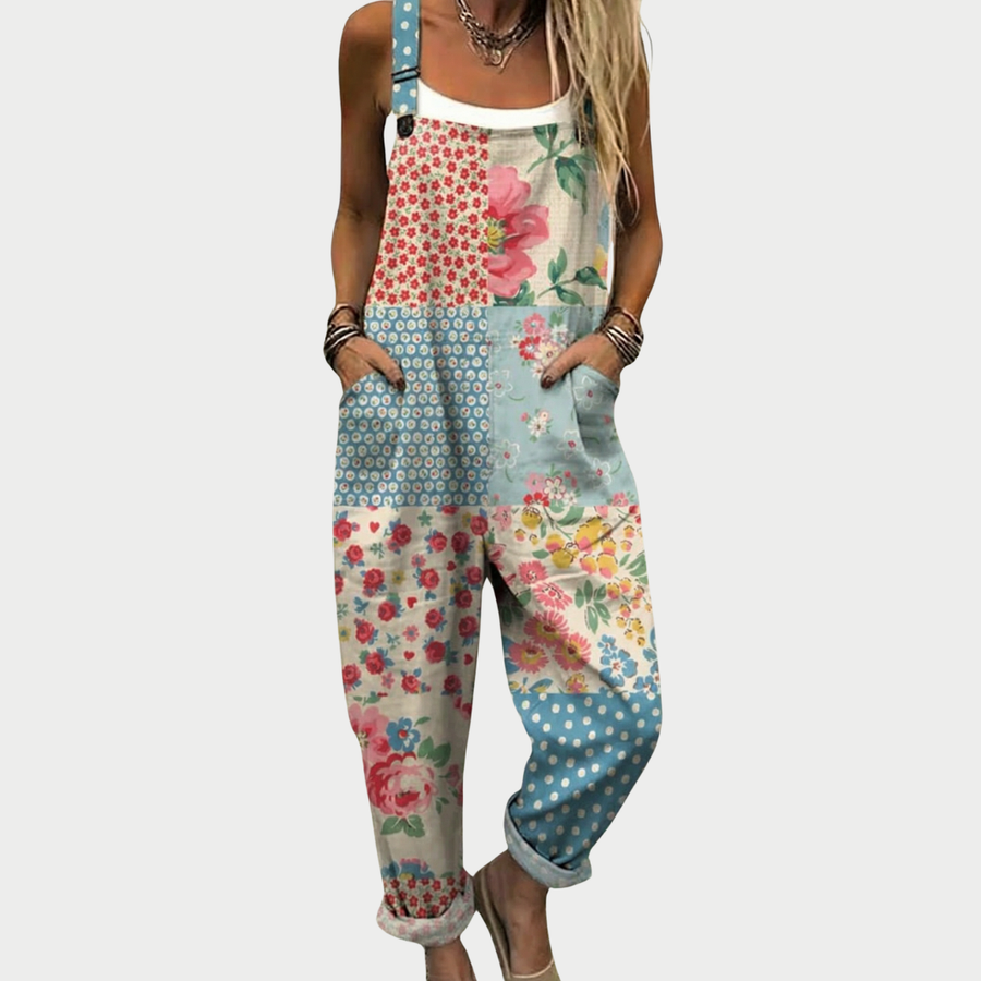 Sadie™ | Multicolour Print Overalls