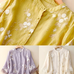 Clarice™ Embroidered Cotton Blouse