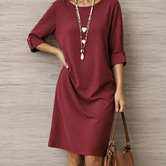 Odette Tummy-Concealing Midi Dress