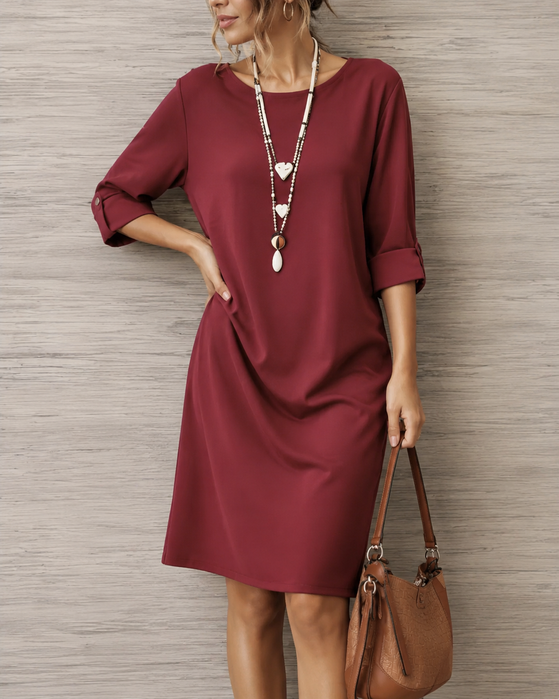 Odette Tummy-Concealing Midi Dress