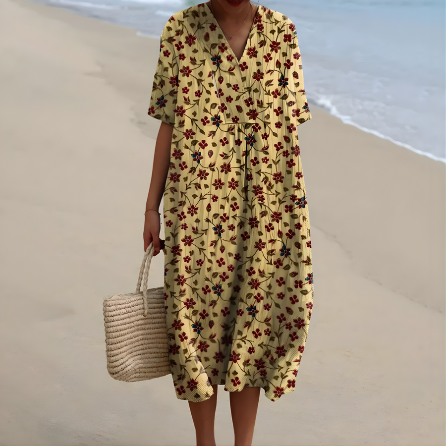 Tallulah™ | Floral V-Neck Summer Dress