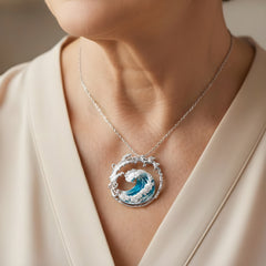 Ocean Wave Crystal Jewelry Set