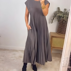 Callista™ Elegant Pleated Dress