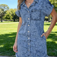 Michelle | Denim Shirt Dress