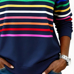 Raina™ Striped Zip Hoodie