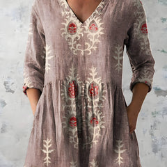 Everly | Long Blouse with V-Neck