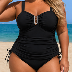 Emilia | Plus Size Ruched One-Piece Swimsuit