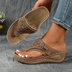 Anna™ | Comfort Wedge Toe Sandals