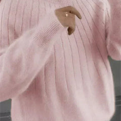 Caitlyn - Stylish Ribbed Knit Sweater
