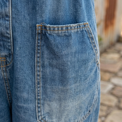 Lettie™ Vintage Washed Denim Dungaree
